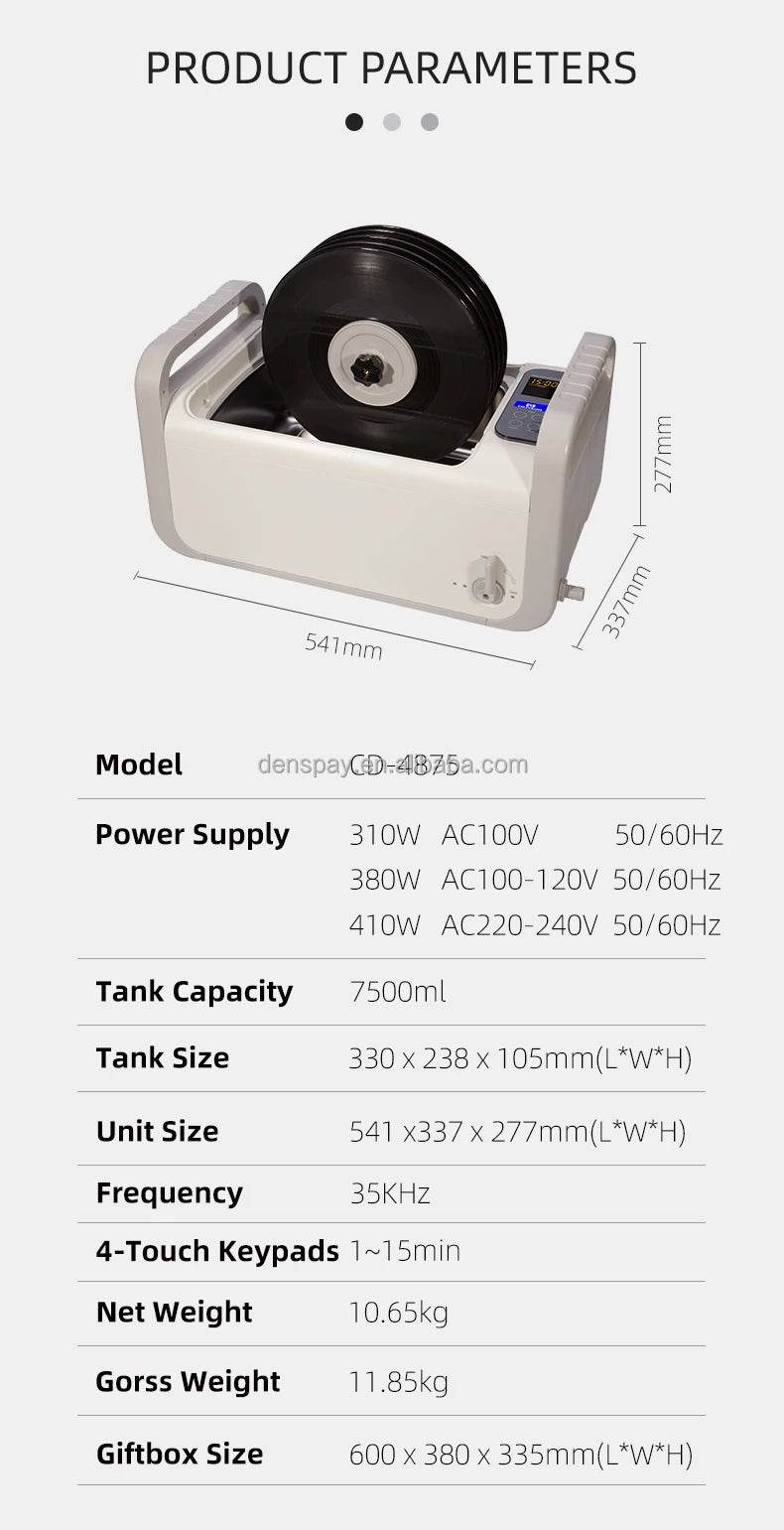 CYR101 Dental Ultrasonic Cleaner - Denspay Dental -