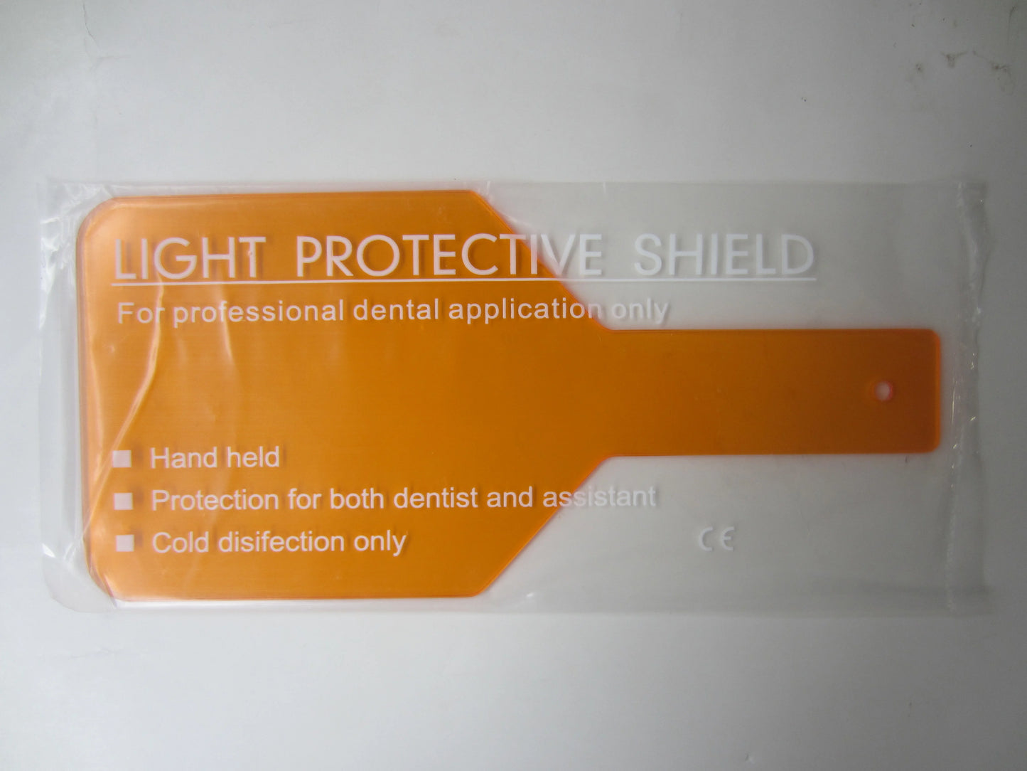 CYH038 Dental Curing Light Orange Oval Plastic - Denspay Dental - Curing Light Shield