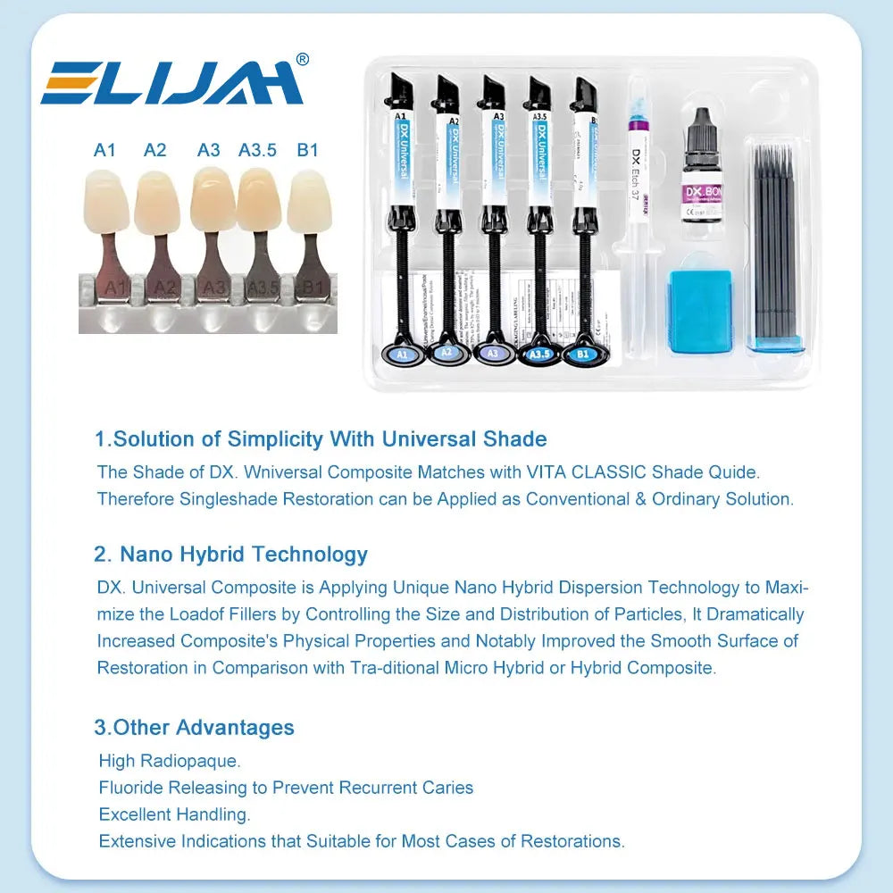 CYU196 DENTEX Dental Composite Resin Kit