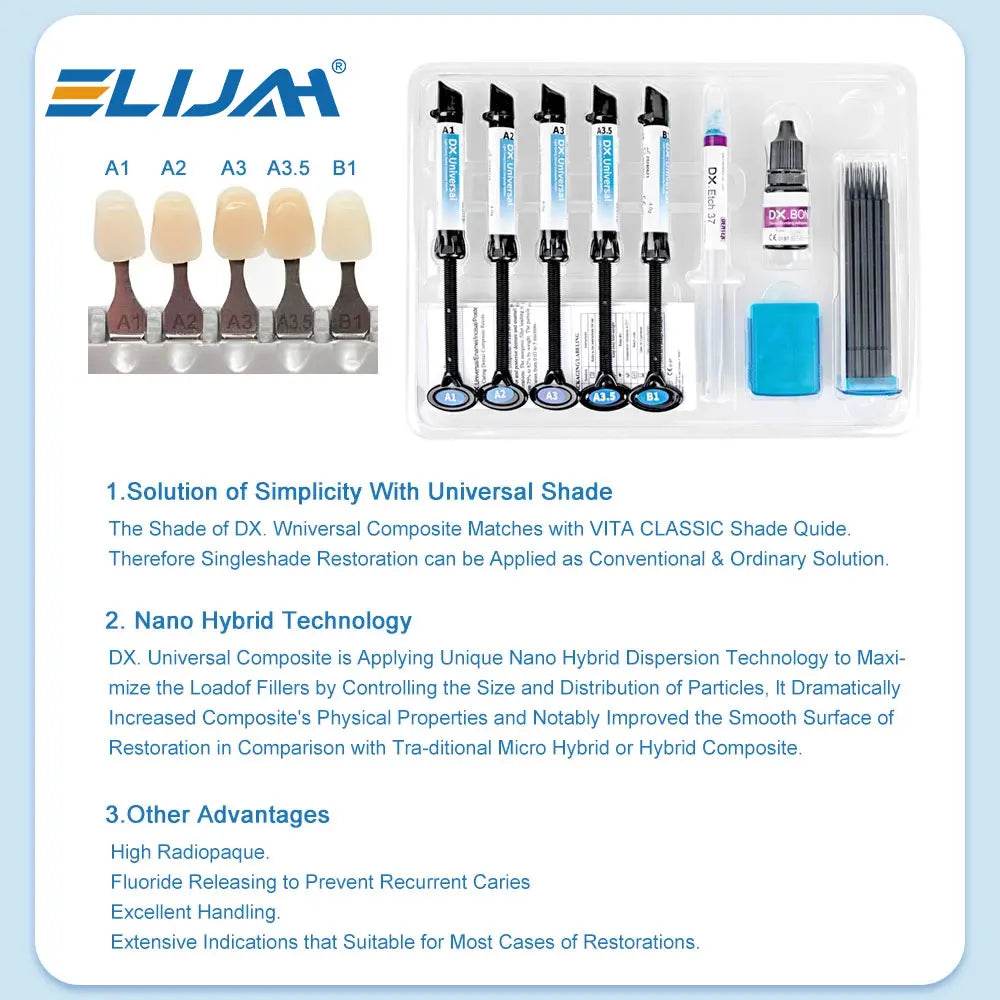 CYU196 DENTEX Dental Composite Resin Kit - Denspay Dental - Composite Resin