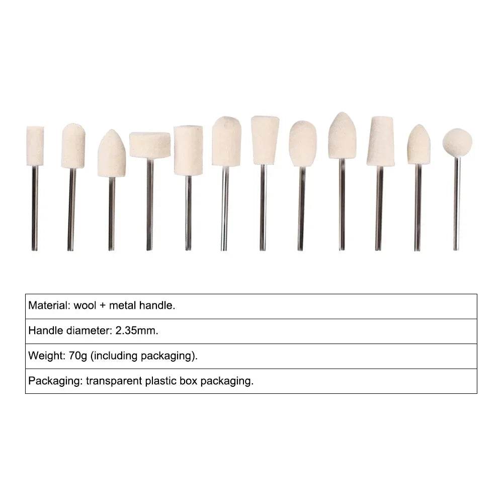 CYF328 Wool Felt Grinding Sanding Head - Denspay Dental - Denture Lab Polishing