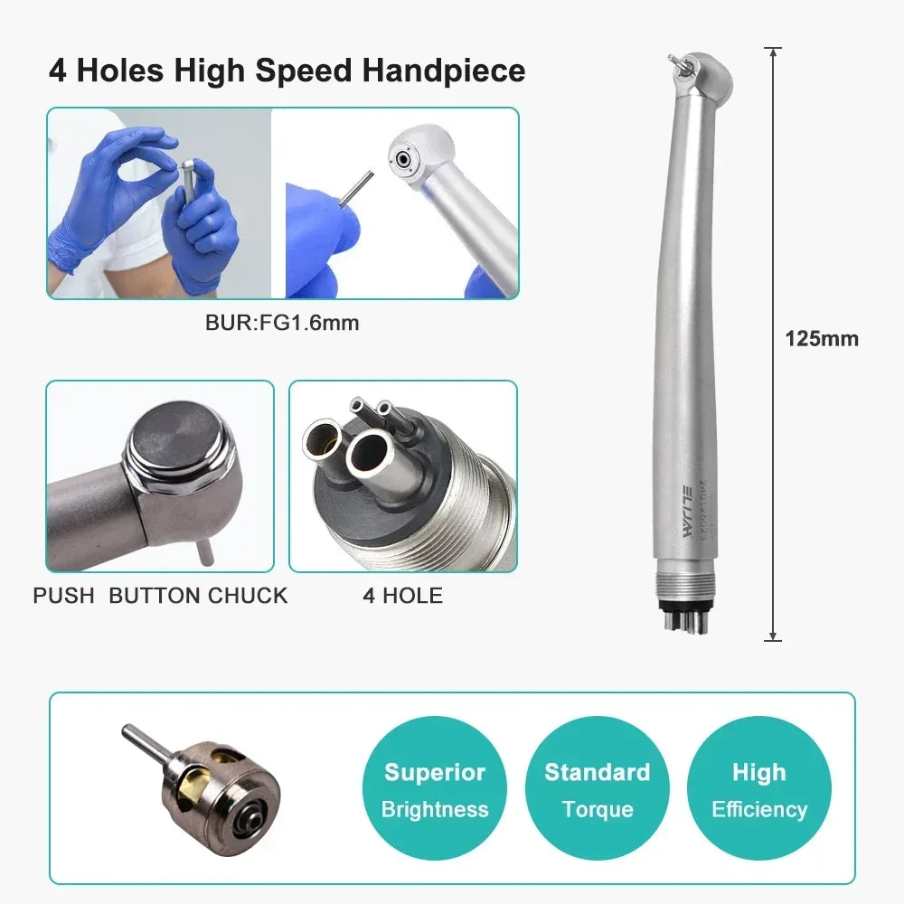 CYC221 Dental High/Low Speed Handpiece Kit 2/4 Hole