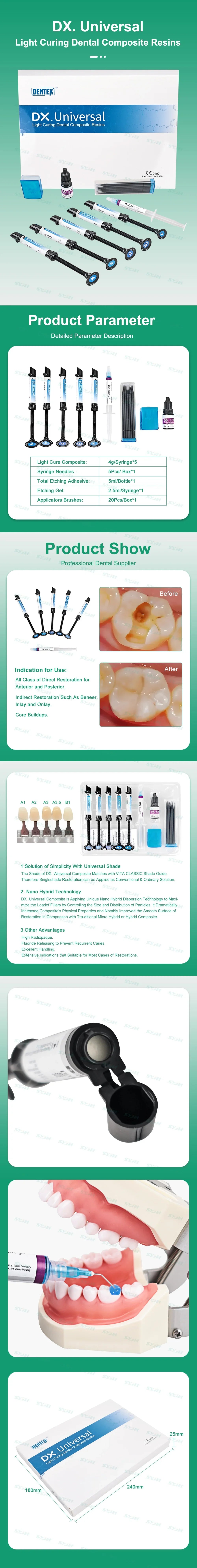 CYU196 DENTEX Dental Composite Resin Kit