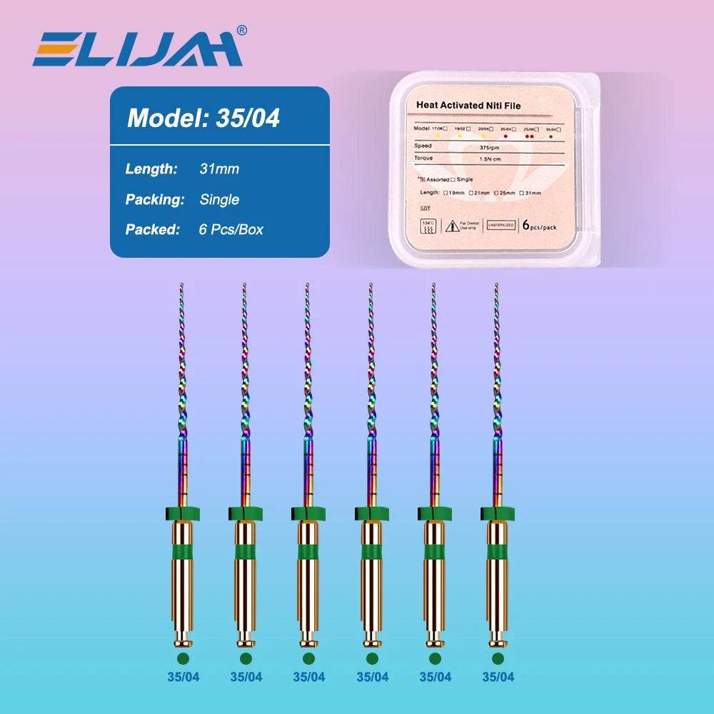 CYF305 Dental Niti Rainbow Files - Denspay Dental - Self-Adjusting Motor Files