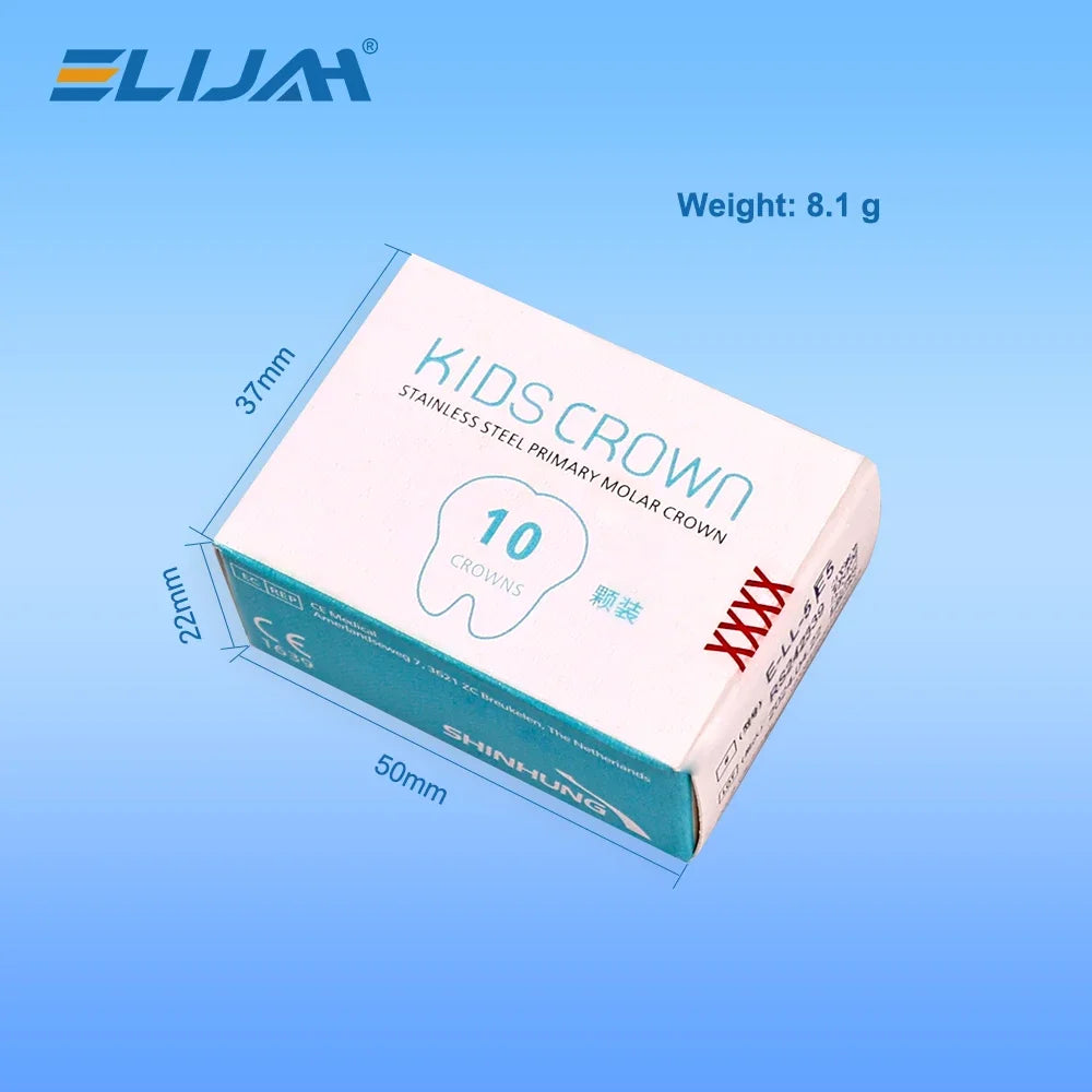 CYW839 10Pcs Dental Metal Crown 48 Sizes - Denspay Dental - Dental Crown