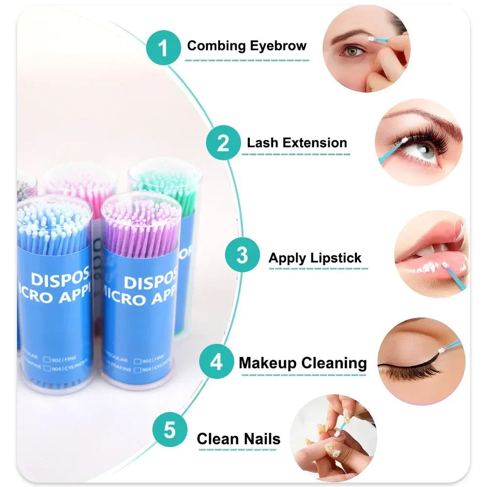 CYW750 Dental Disposable Micro Brushes Applicators