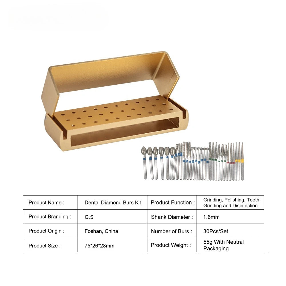 CYF237 Dental Diamond Burs Drill Teeth Polishing Drillls