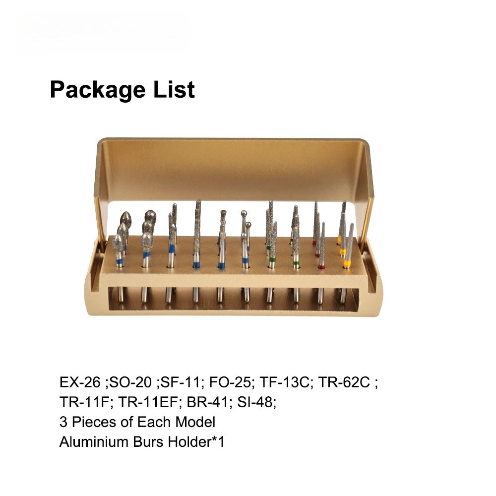 CYF237 Dental Diamond Burs Drill Teeth Polishing Drillls