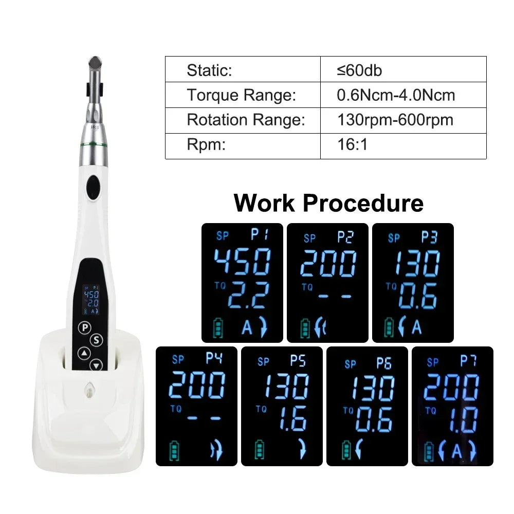 CYE027 Dental LED Endo Motor 16:1 Contra Angle