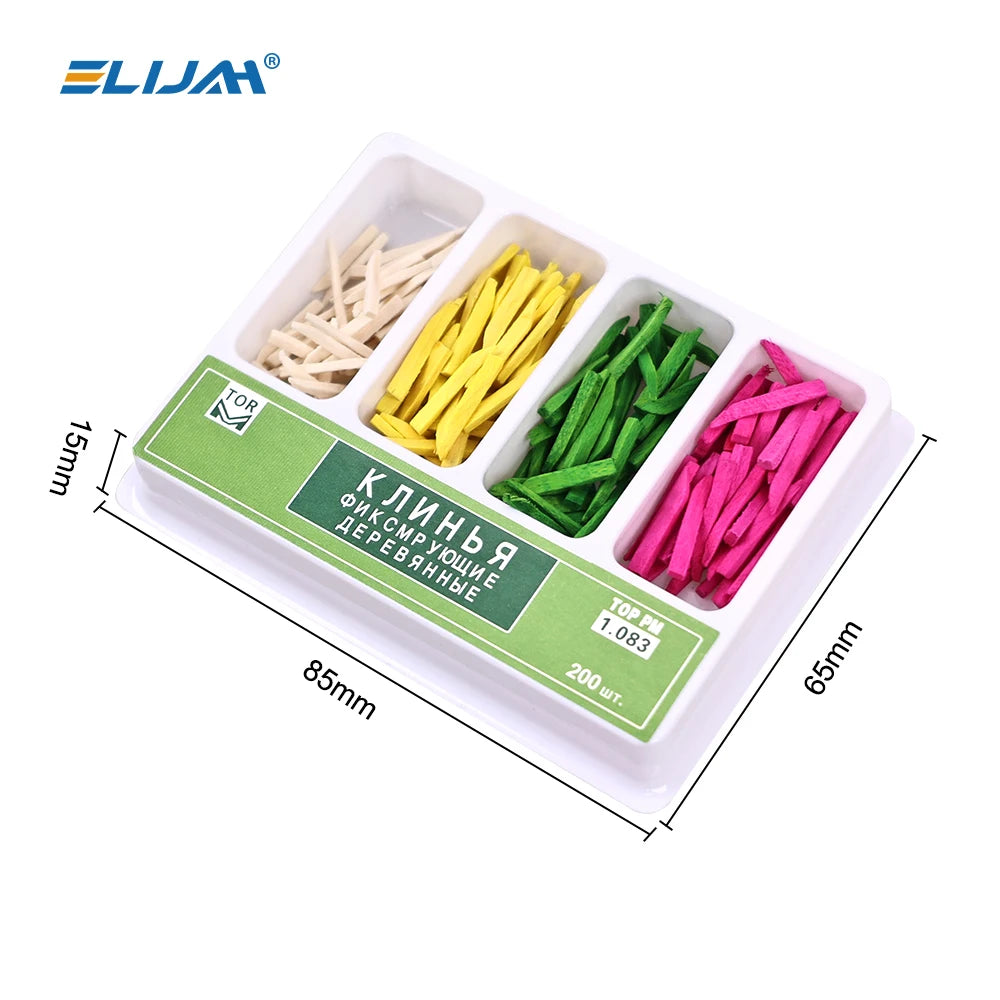 CYW707 Dental Disposable Wooden Wedges Tooth Gap Fixing Maple Wooden Wedges For Matrix System Dental Materials