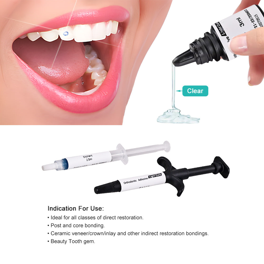 ELIJAH Dental Orthodontic Adhesive Kit Light Curing
