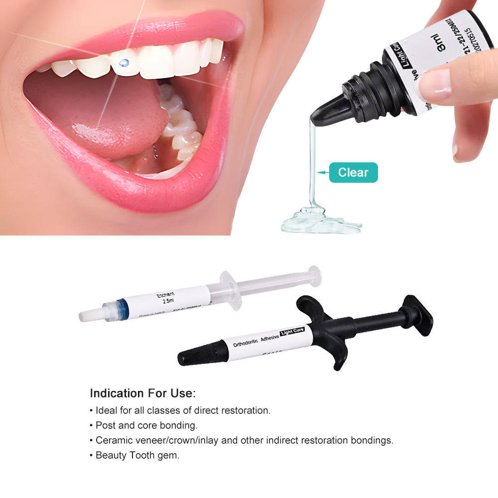 ELIJAH Dental Orthodontic Adhesive Kit Light Curing