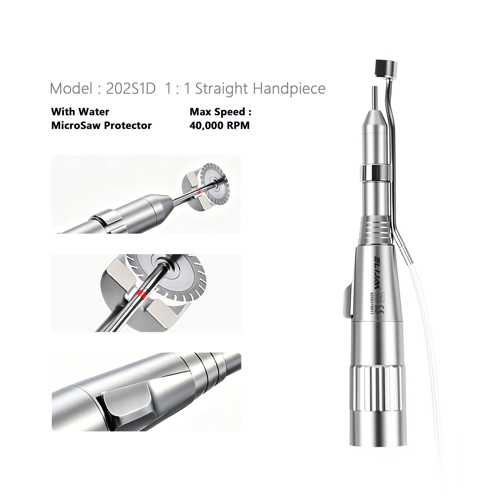 CYC302 1:1 Surgery Handpiece with Water MicroSaw Protector & 20 Degree Contra Angle
