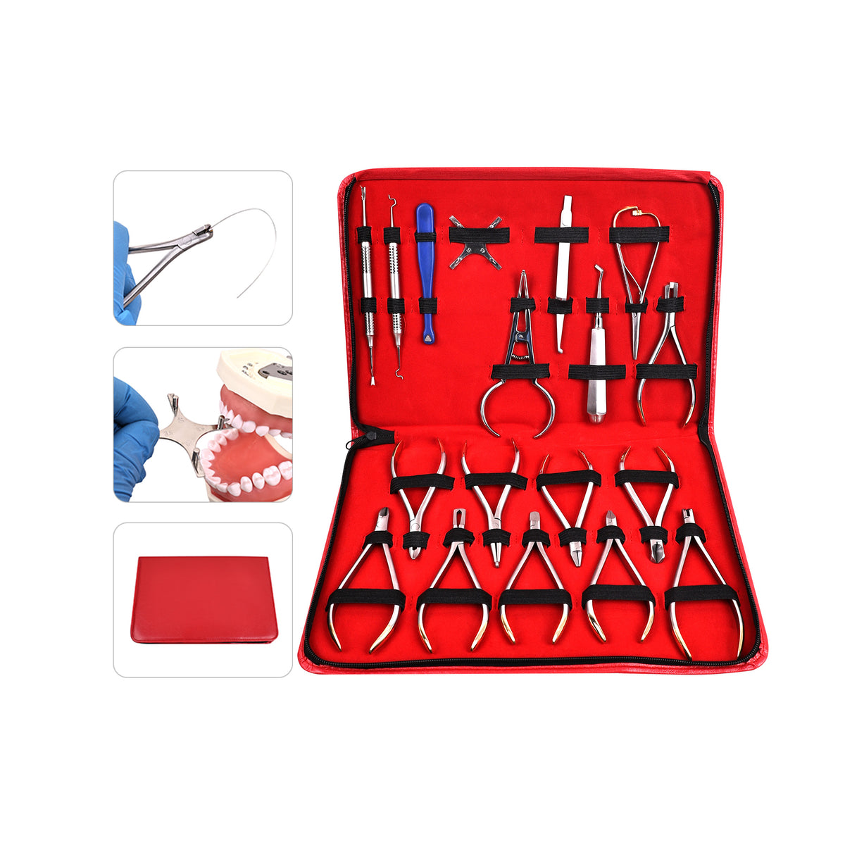 CYZ018 18-in-1 stainless steel dental tool kit