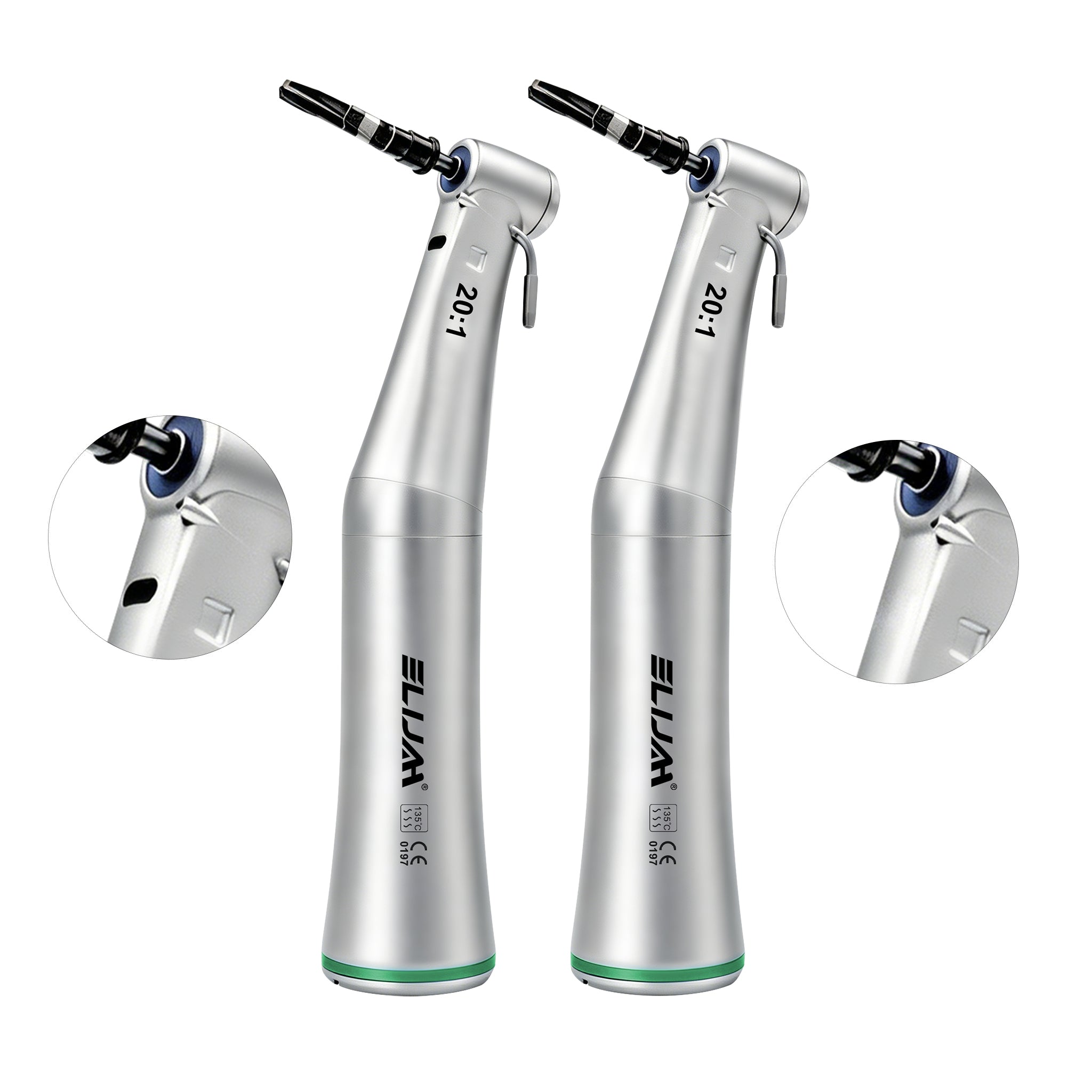 202A6 & 202A6B Dental 20:1 Fiber Optic Implant Contra Angle Handpiece-NSK Style