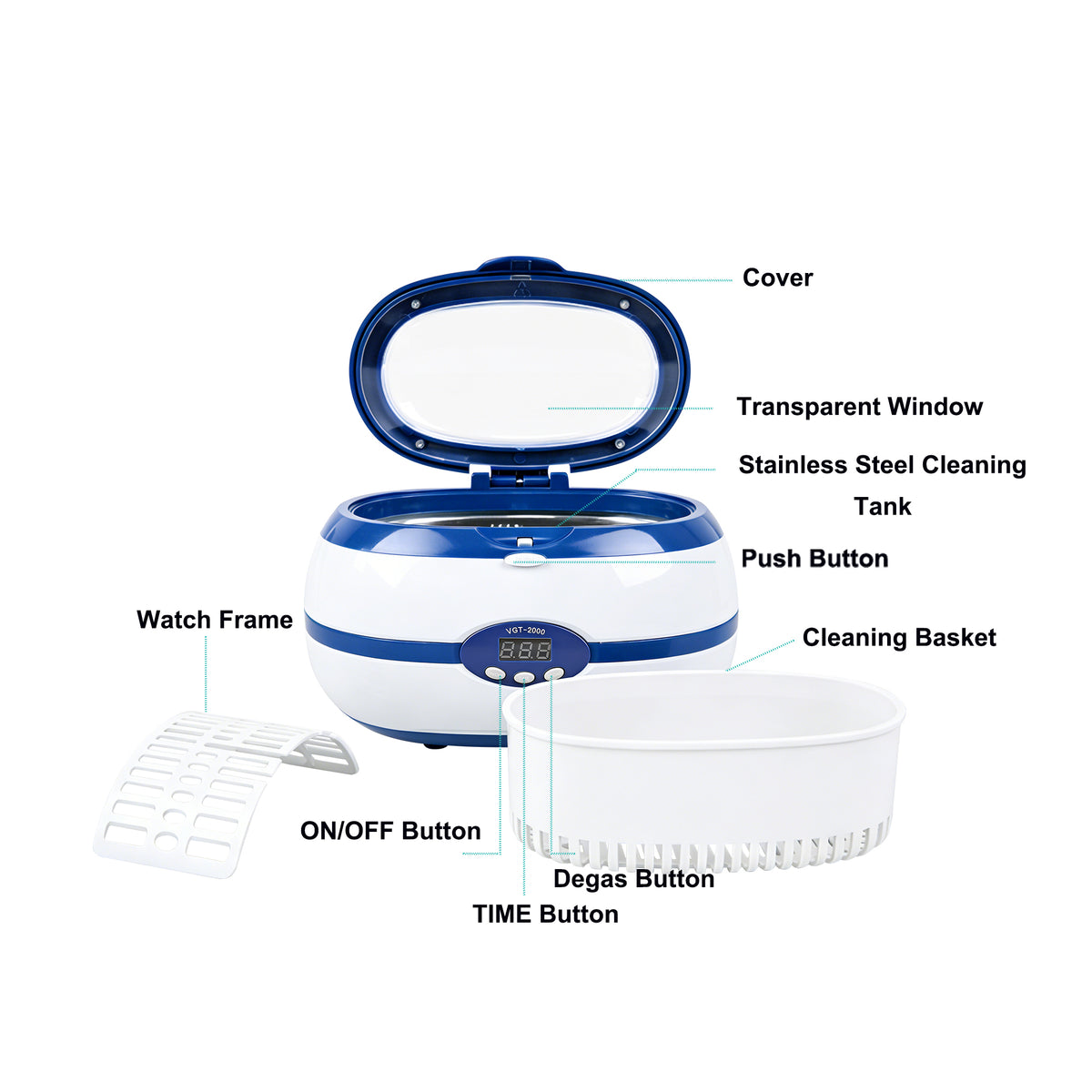 CYR025  Dental Ultrasonic Cleaner VGT-2000