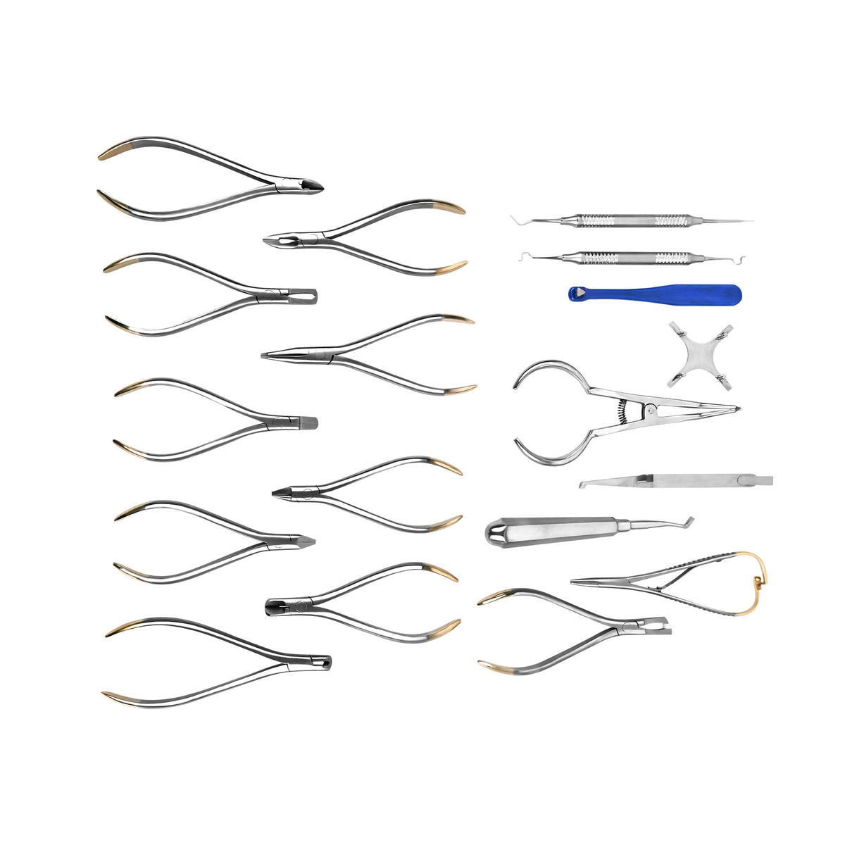 CYZ018 18-in-1 stainless steel dental tool kit
