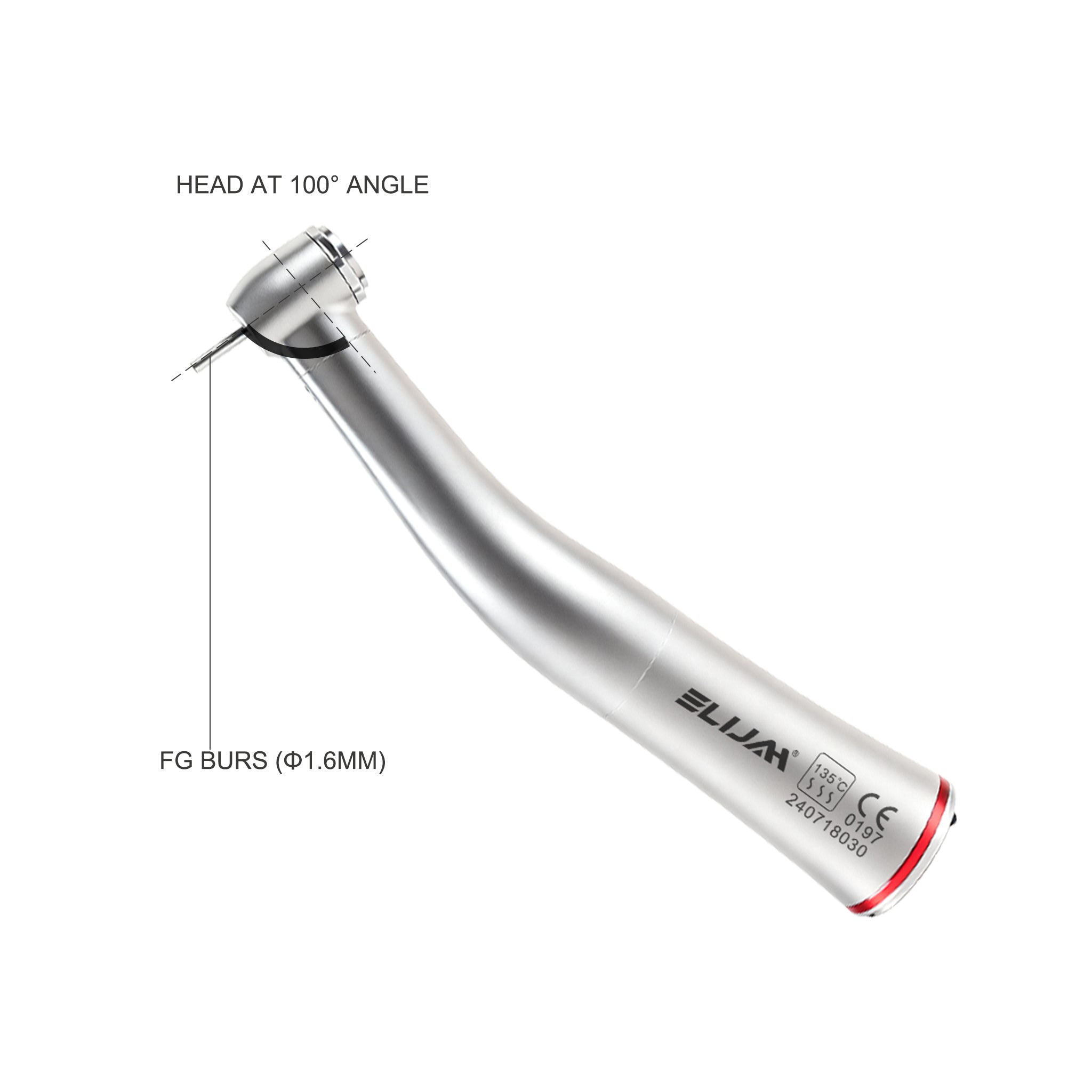 CYC256 Dental 1:5 Fiber Optic Contra Angle Handpiece-Internal Water Spray