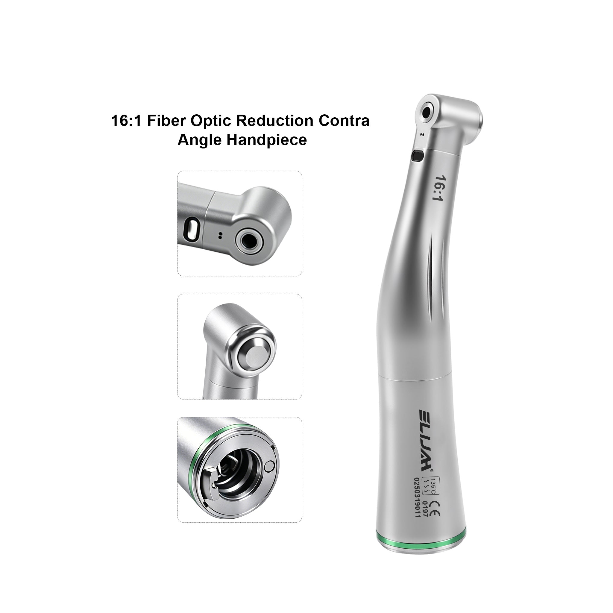 CYC294 Dental 4:1/8:1/16:1 Fiber Optic Reduction Contra Angle Handpiece