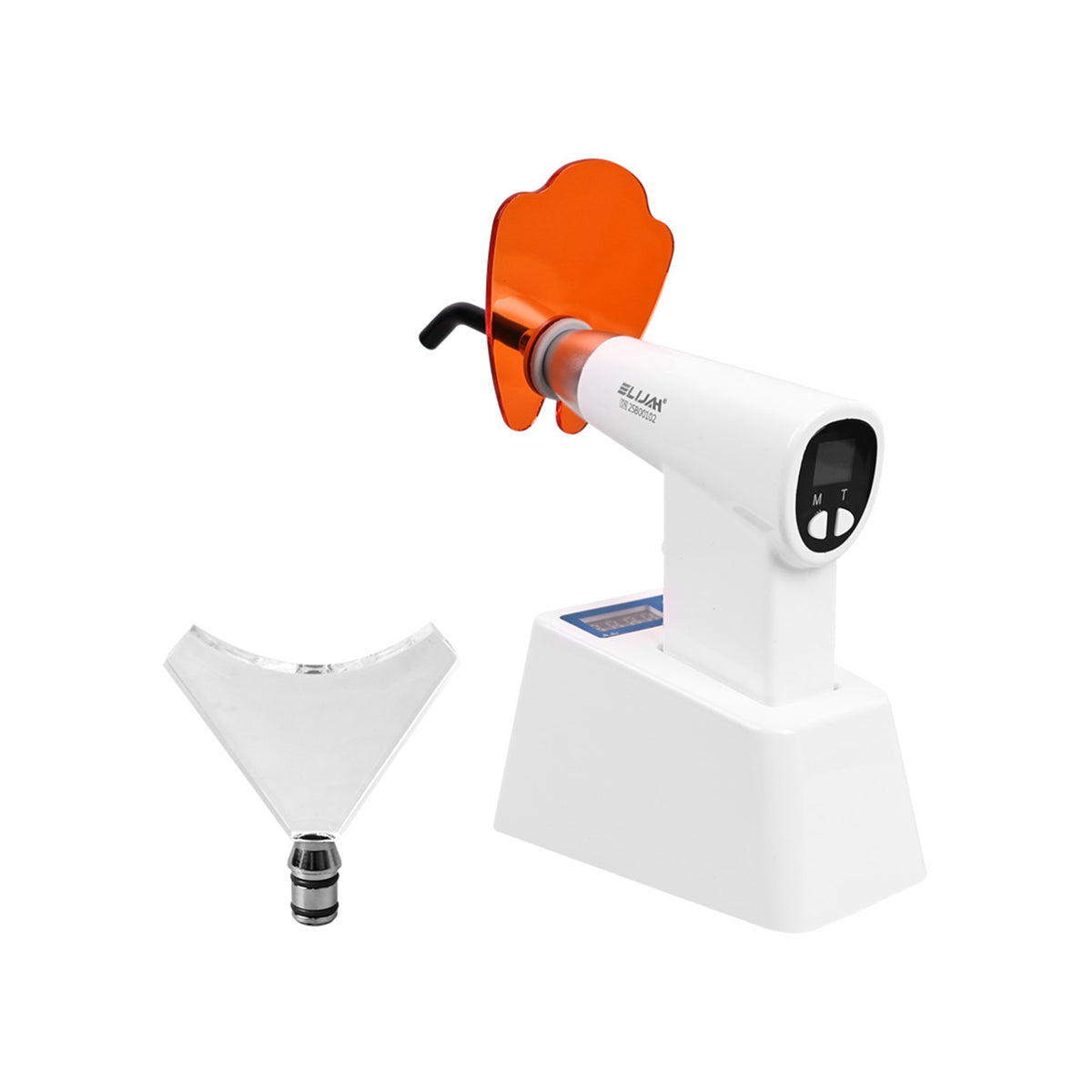 1600mw/cm² high intensity wireless dental LED curing light main product white background, comparable to Ivoclar Vivadent