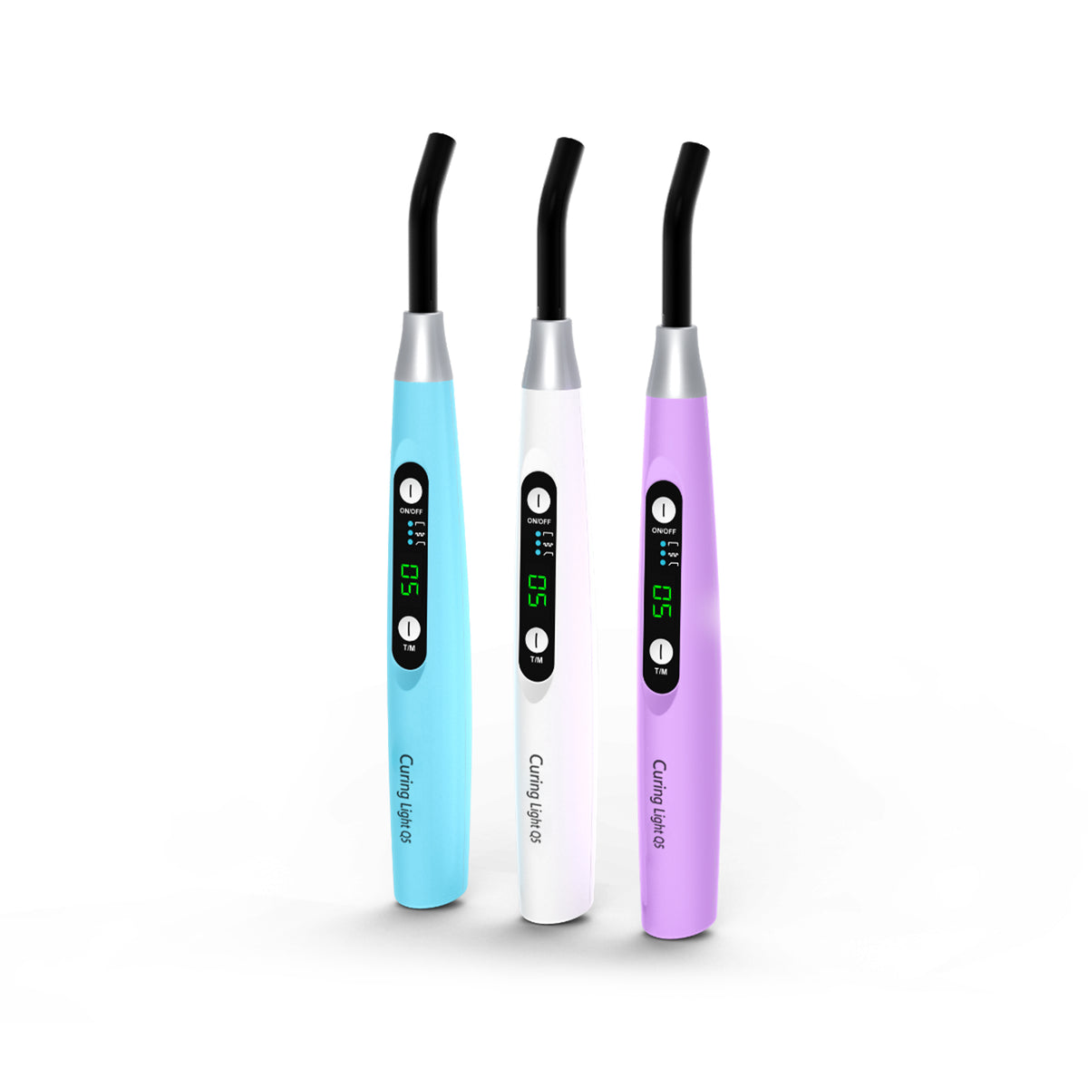 Side full view of 1S Cure Q5 wireless dental curing light