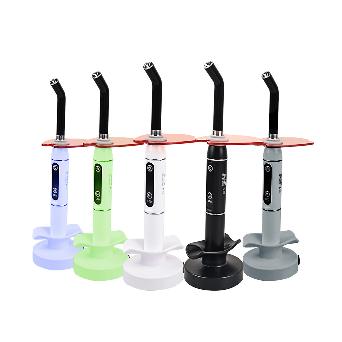 Multiple color optional designs of wireless dental LED curing light