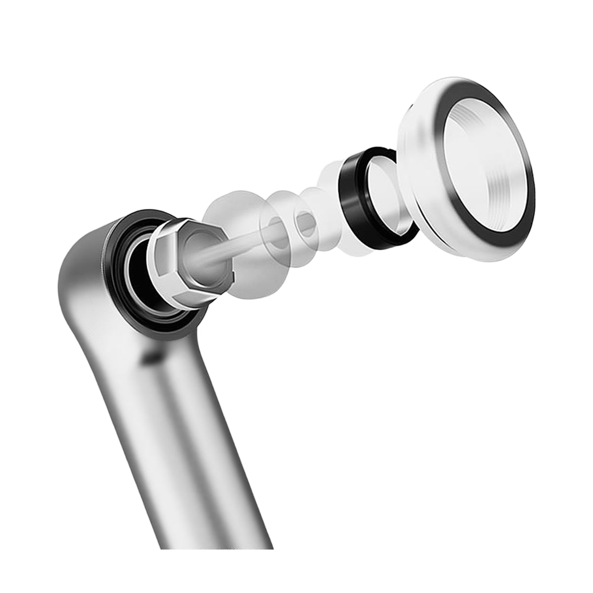 Autoclavable rotatable light‑guide tip detail of 1s curing unit