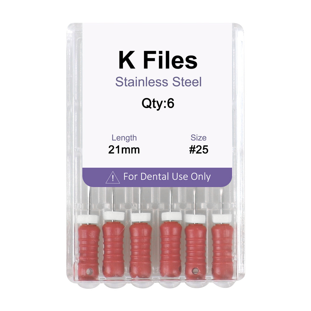 Stainless steel K-file, purple packaging - CYF217