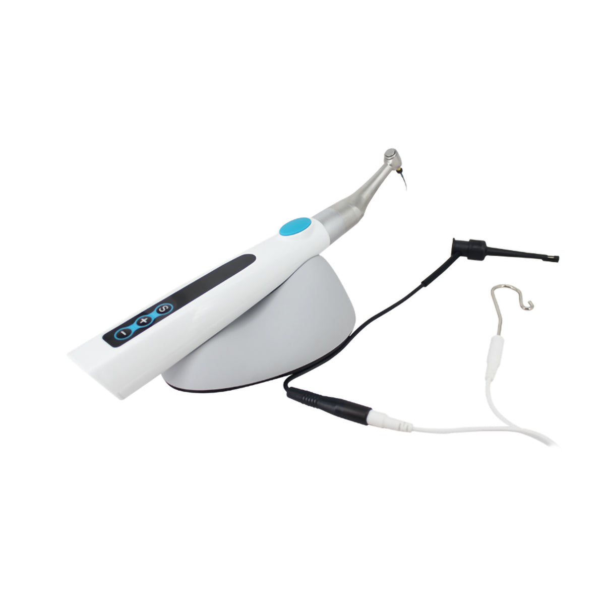 2‑in‑1 endo motor installed with Ni‑Ti rotary endodontic file
