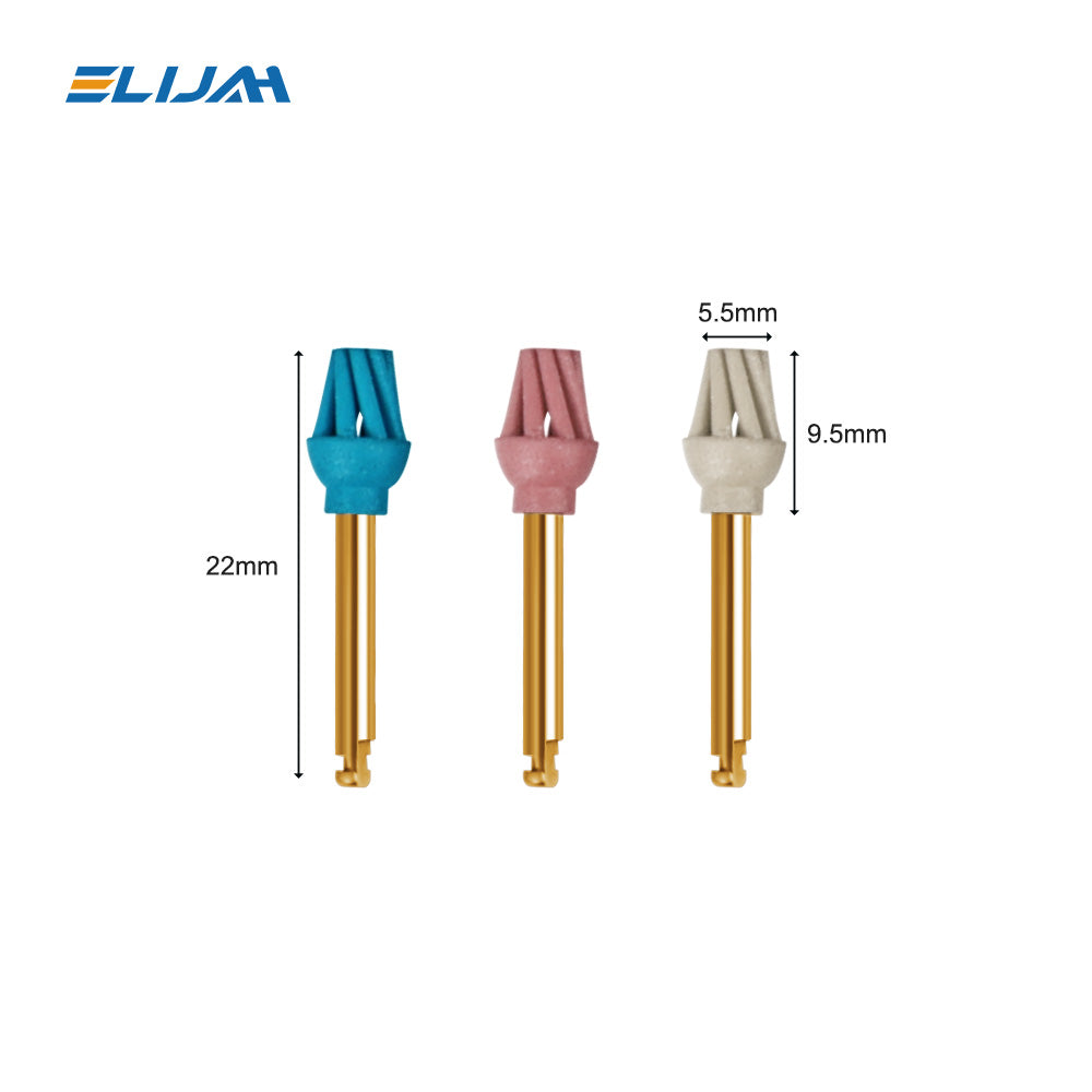 CYF282 Dental Rubber Polisher Composite Resin Polishing Diamond System Polishing Wheel Spiral Flex Dentistry Materials