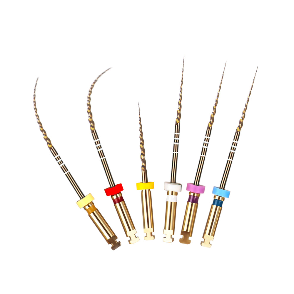 CYF209 6pcs Dental Rotary Super Gold Files - Denspay Dental - Rotary Files