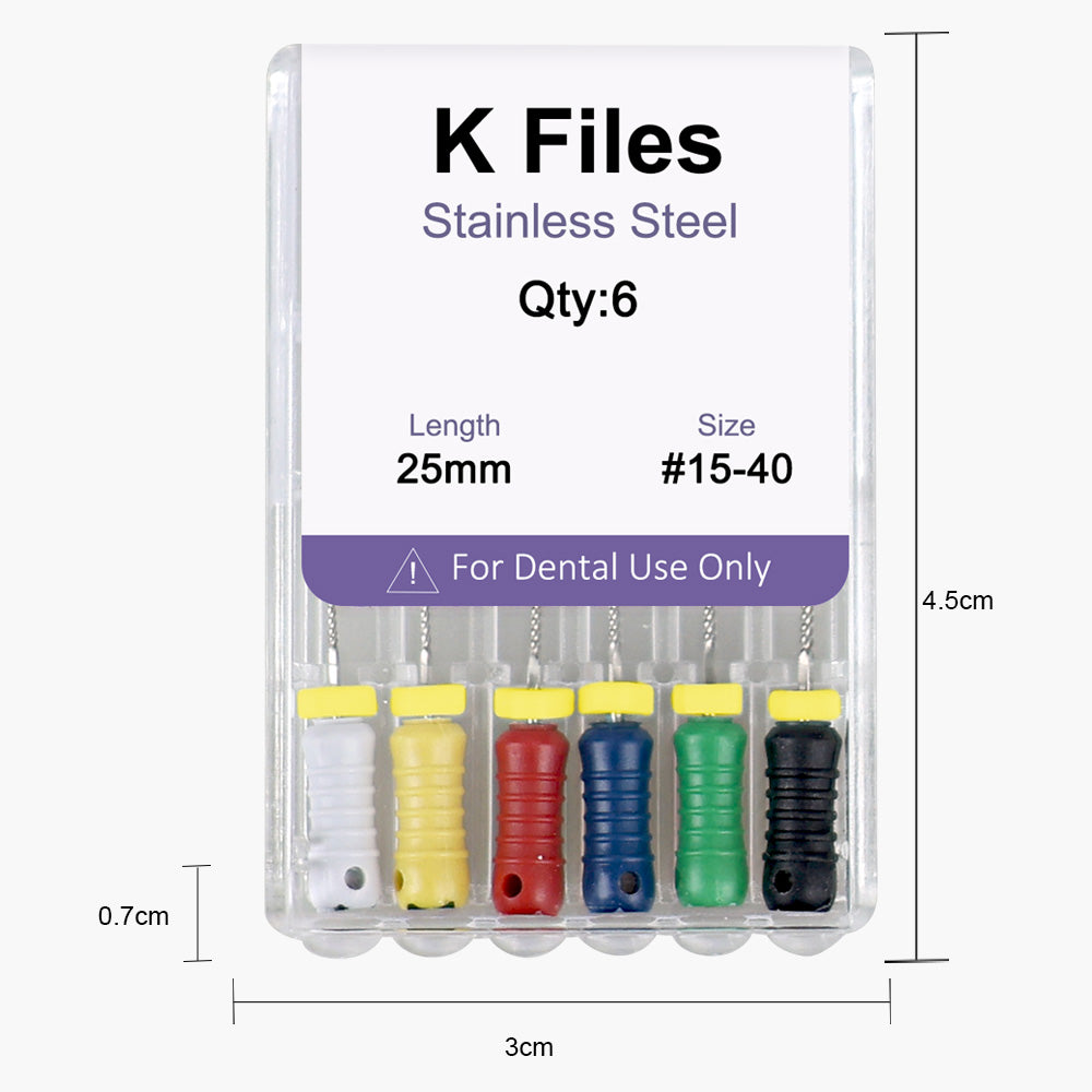 Stainless steel K-file, purple packaging - CYF217