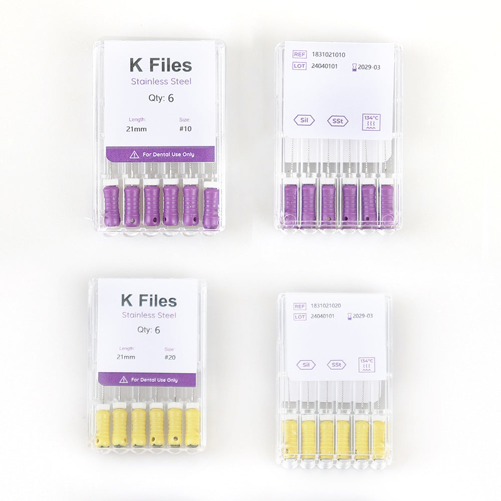 Stainless steel K-file, purple packaging - CYF217