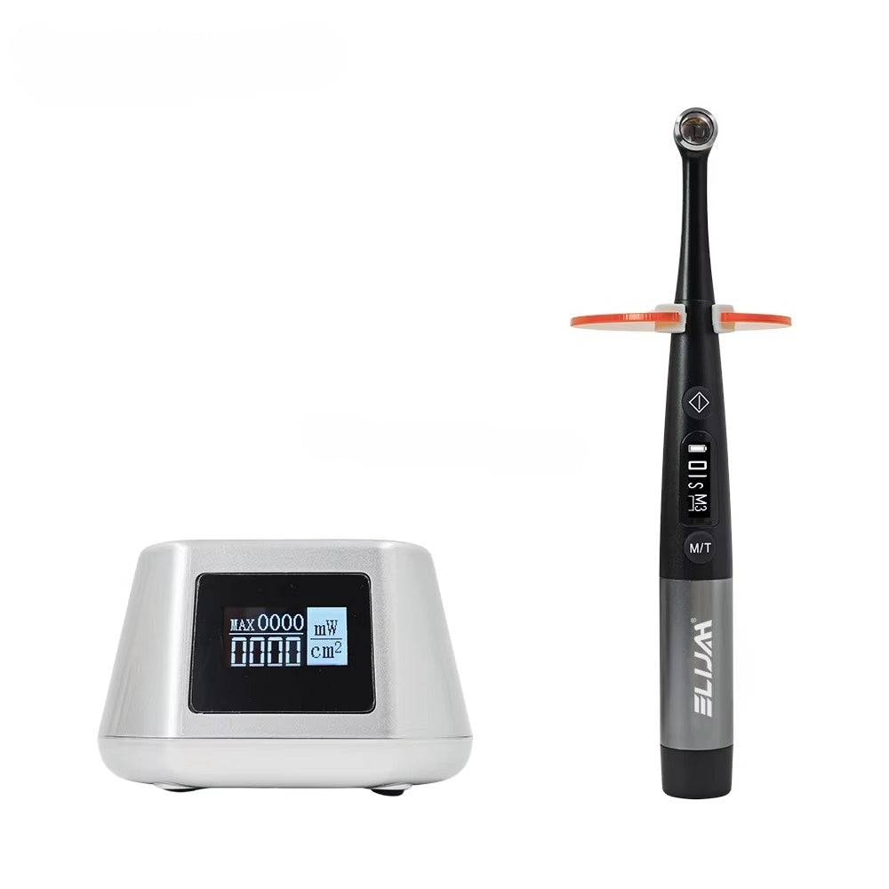 New Arrival ELIJAH Electric High-Power LED 1s Curing Light with Built-in Radiometer for Precise Dental Restorations - Denspay Dental - Curing Light