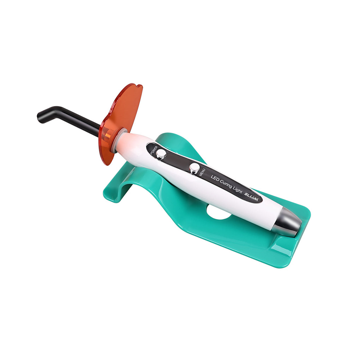 5s professional dental LED curing light white background main product view, comparable to Ivoclar Bluephase
