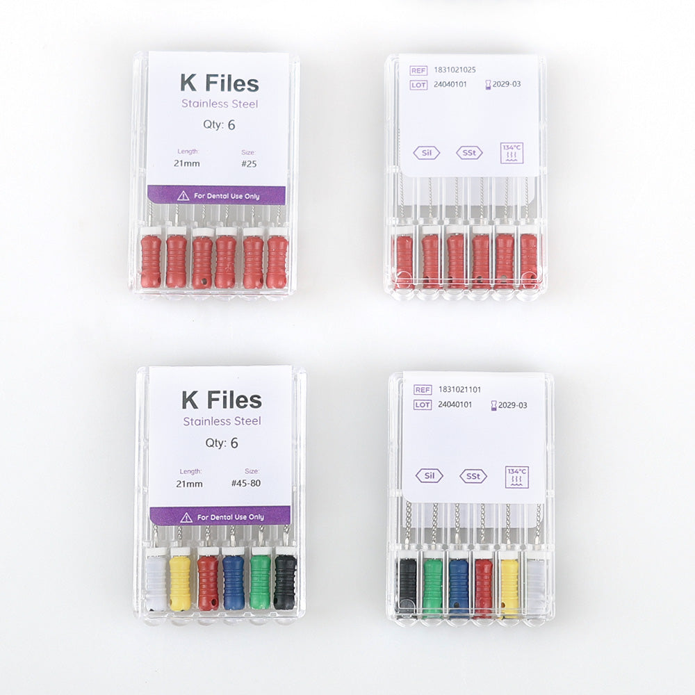 Stainless steel K-file, purple packaging - CYF217