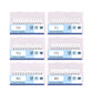 ELIJAH 12Pcs Dental Flame Cone Round White Stone Polisher