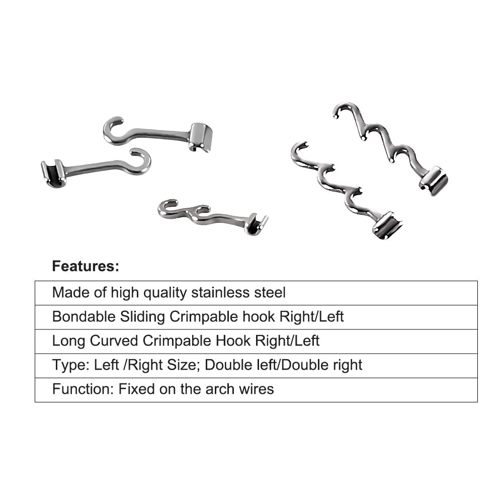 CYZ007 Dental Orthodontic Crimpable Hook 10pcs - Denspay Dental - Sliding Hook