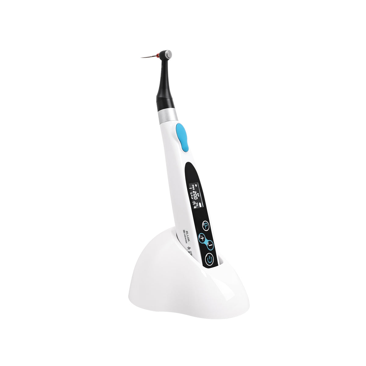 9 Programs Dental Wireless Endo Motor with charging base white background main product photo