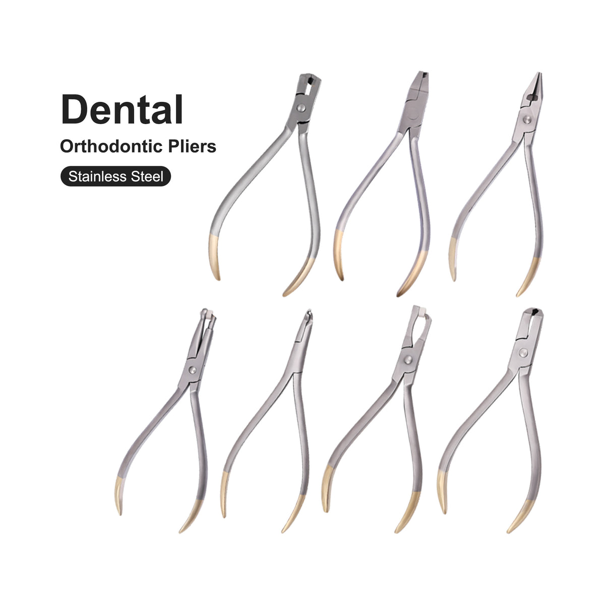 All 7 types orthodontic pliers function introduction chart