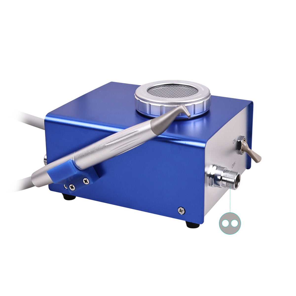 Original packing box for blue dental sandblasting machine