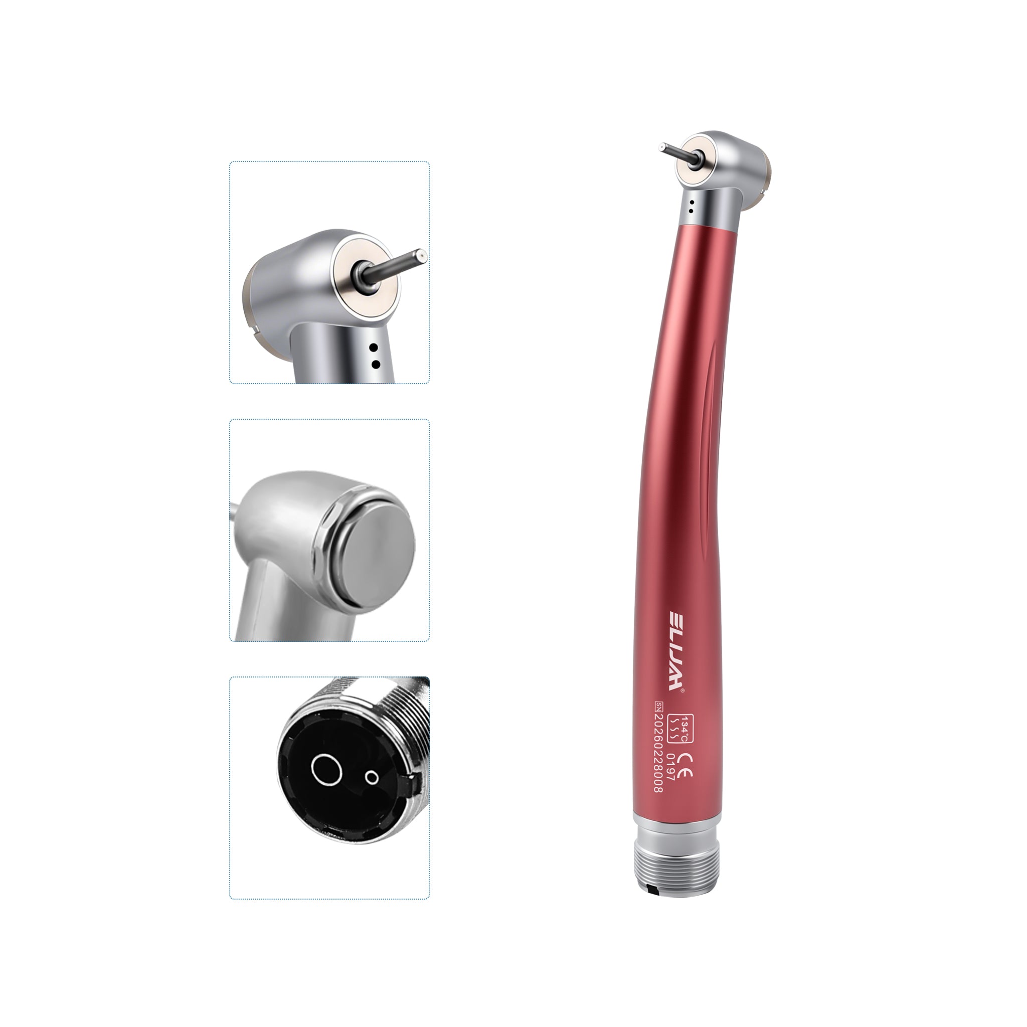 full angle colorful high speed handpiece single water spray photography