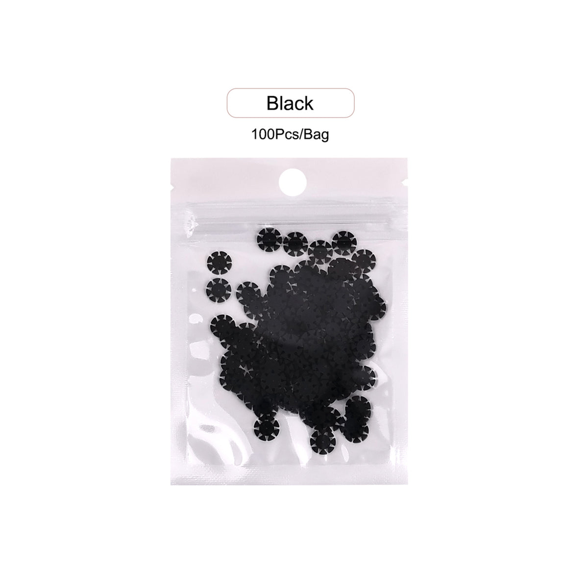 Black dental root canal rubber stopper 100pcs bag