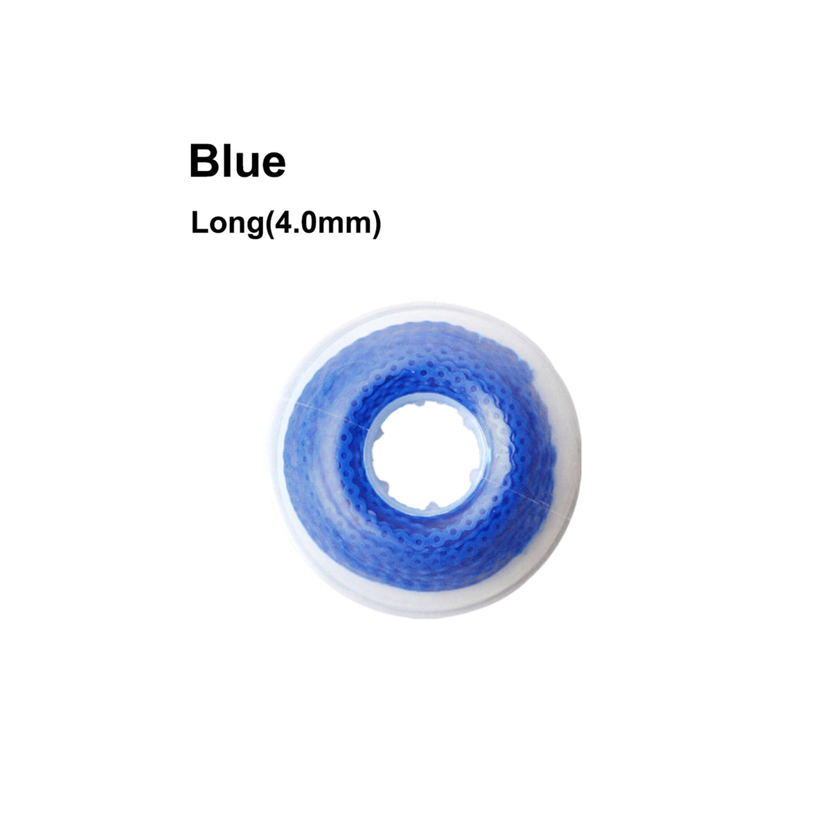 Single roll bright blue orthodontic power chain