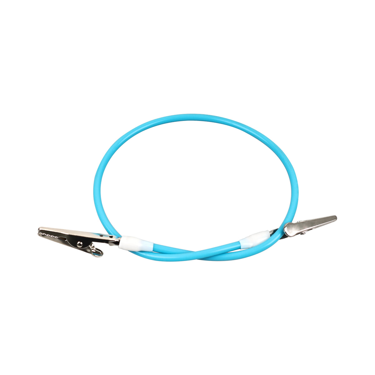 Blue dental silicone bib clip single