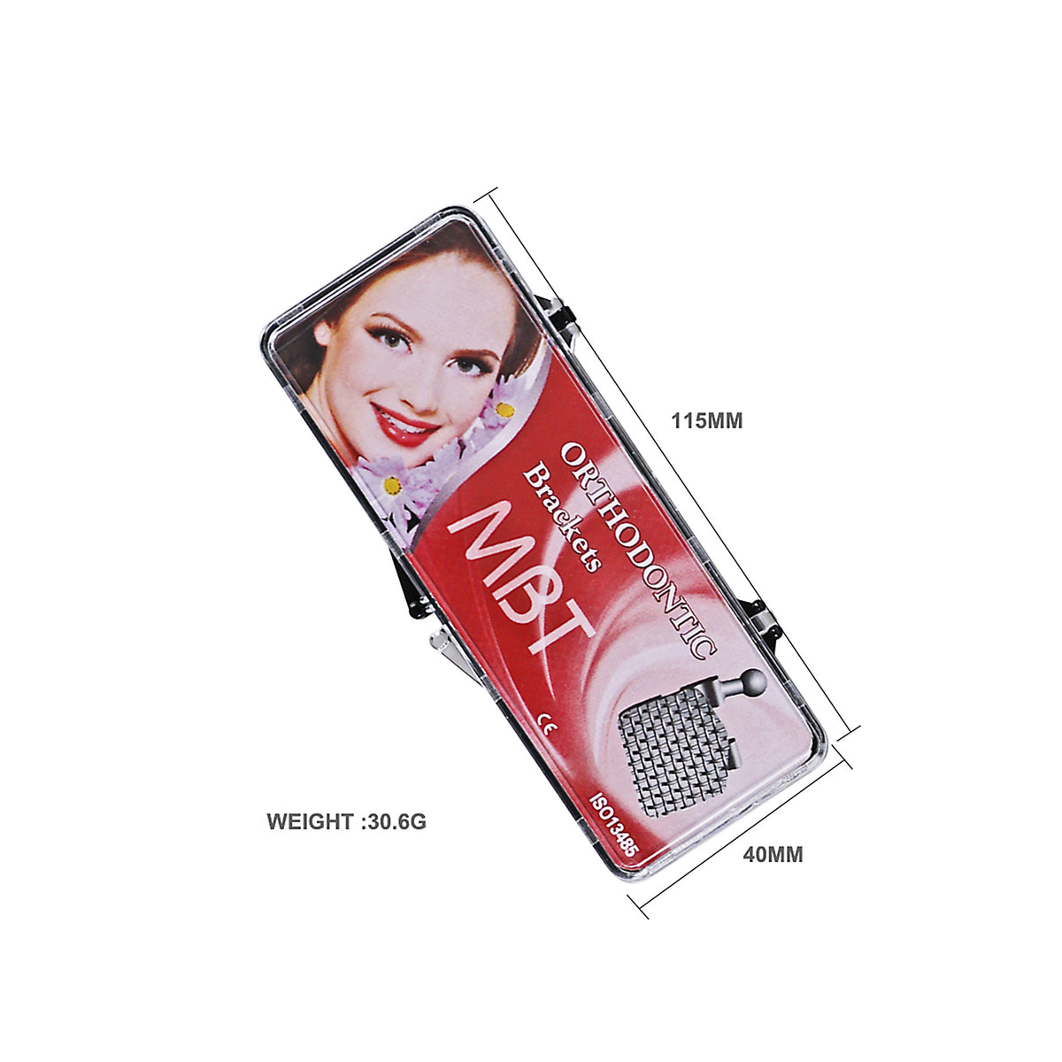 Bracket kit side view of plastic storage case
