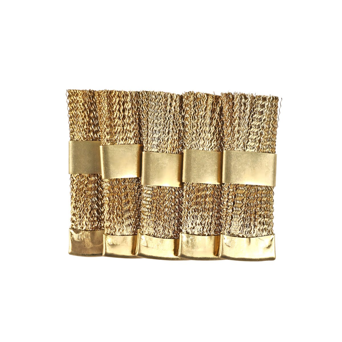 Brush placed on dental instrument tray