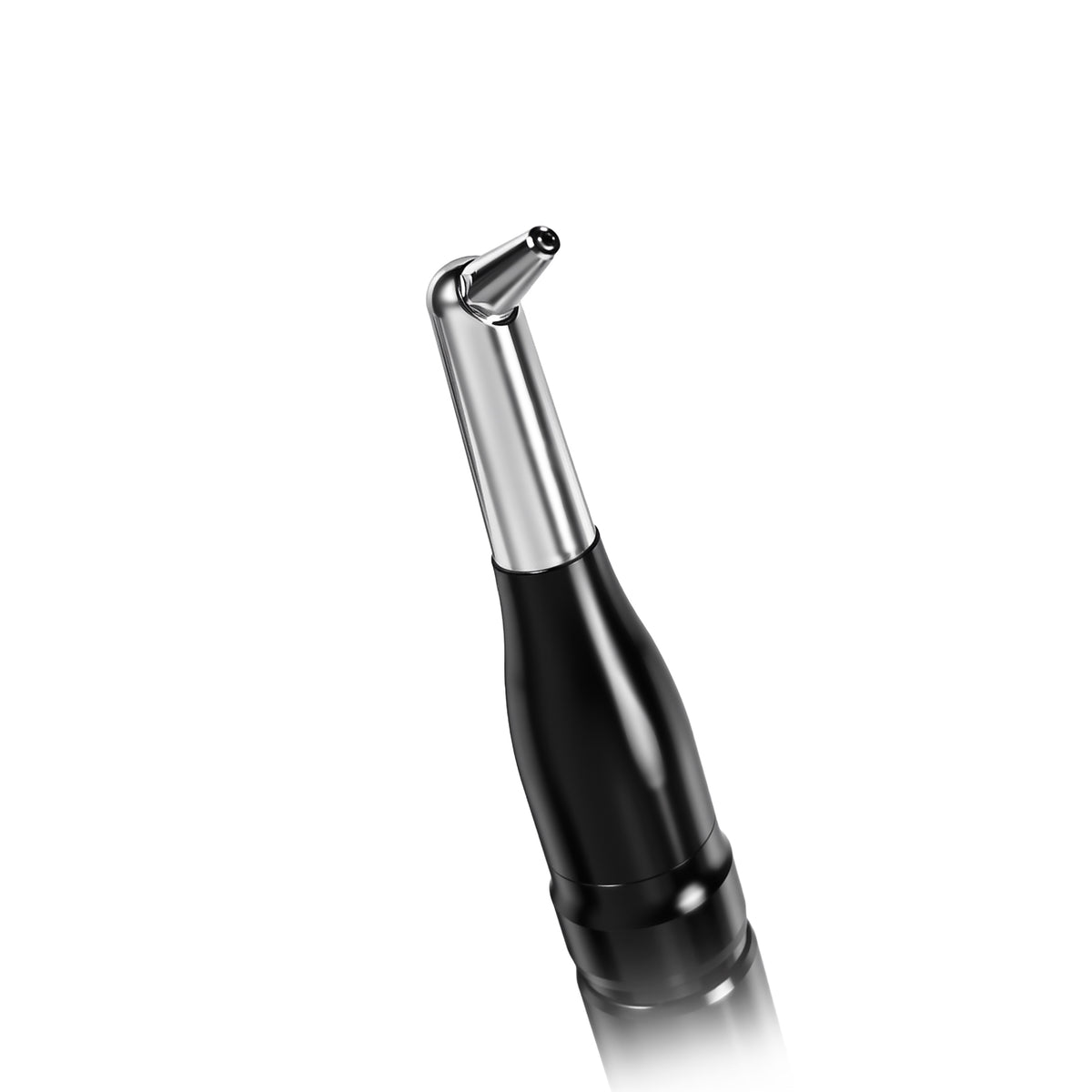 Curved micro nozzle tip close-up