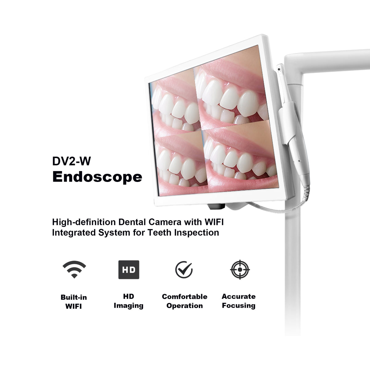 Mounting bracket for screen dental intraoral camera