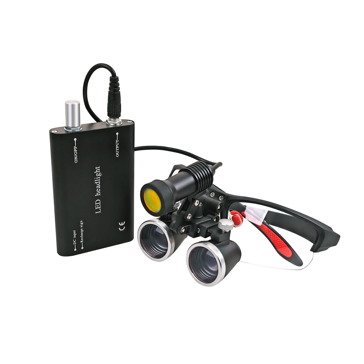 Dental Binocular Loupes With LED Headlight battery pack main product image